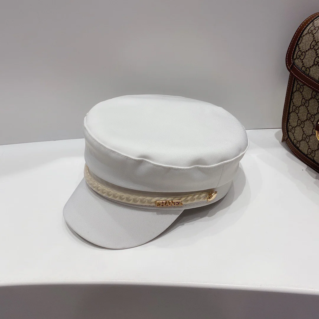 Chanel - Военная кепка - Белая