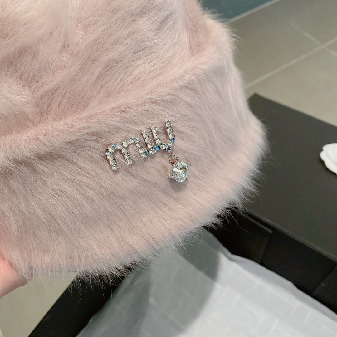 Miu Miu - Шапка из кроличьего меха - Шапка-бини