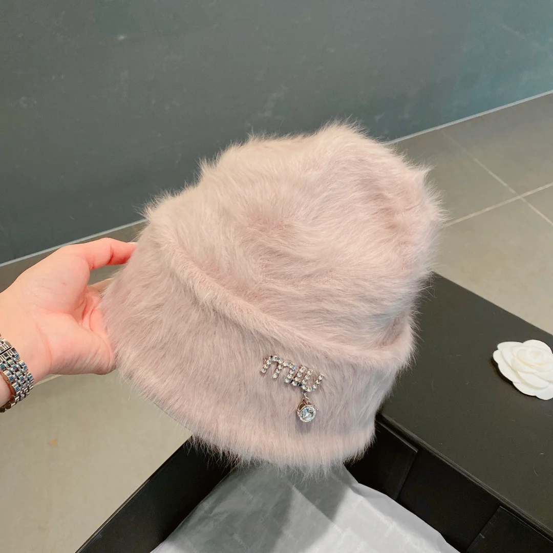 Miu Miu - Шапка из кроличьего меха - Шапка-бини