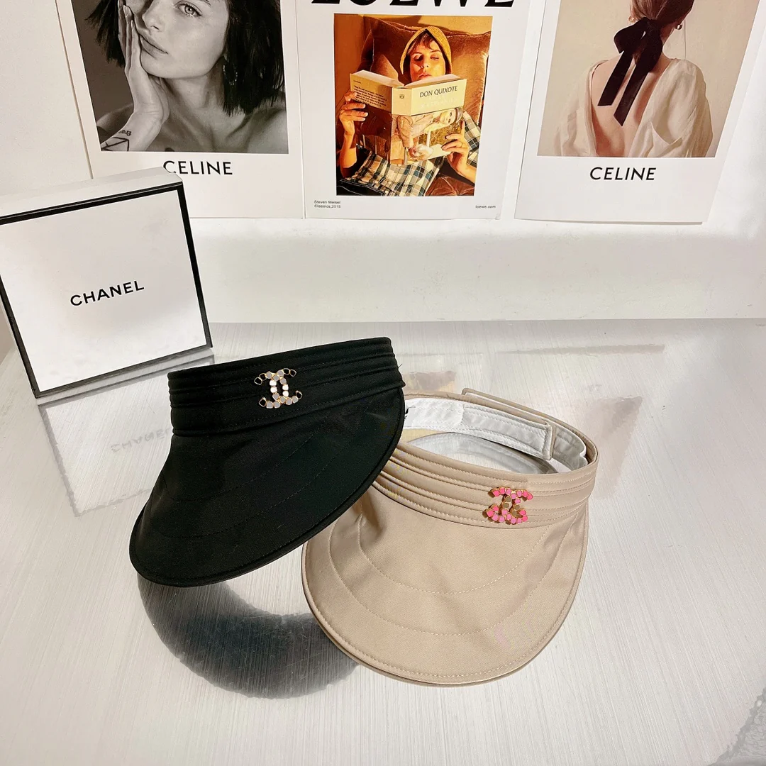 Новинка Chanel 2022 года - Солнцезащитная шляпа - Парик с открытыми губами - Черный