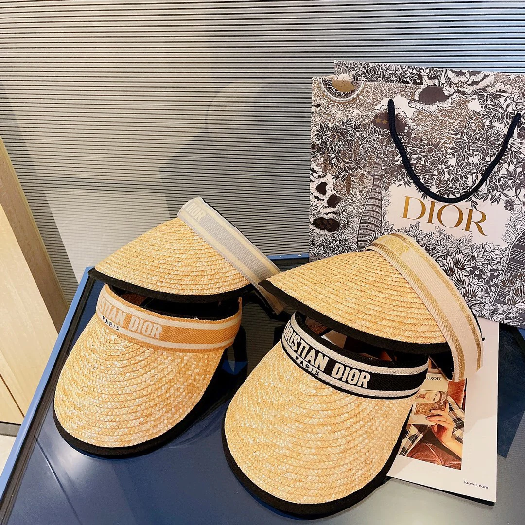 Соломенная шляпа Dior от солнца - 4 цвета