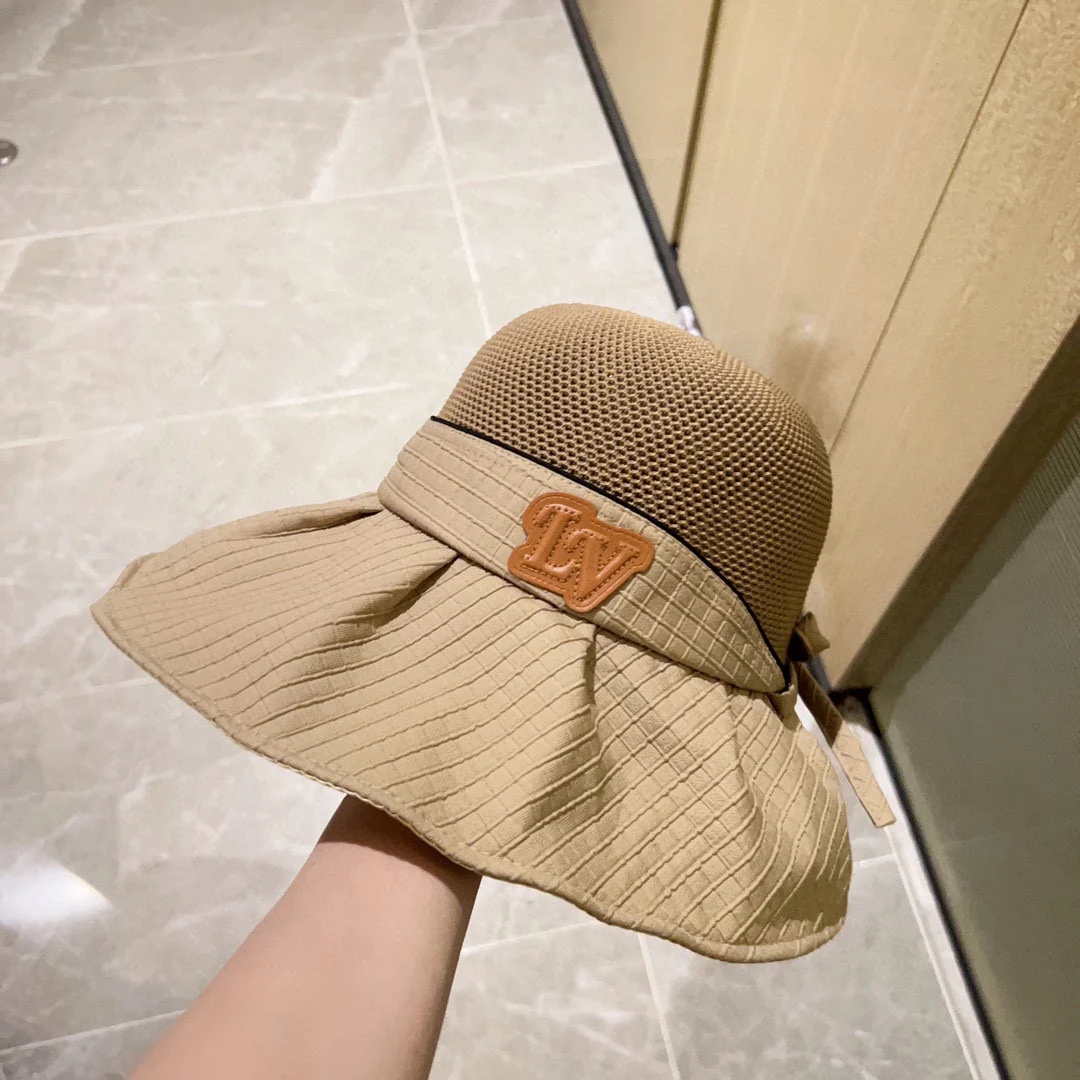 LV - Широкополая рыбацкая шляпа - Абрикосовый цвет