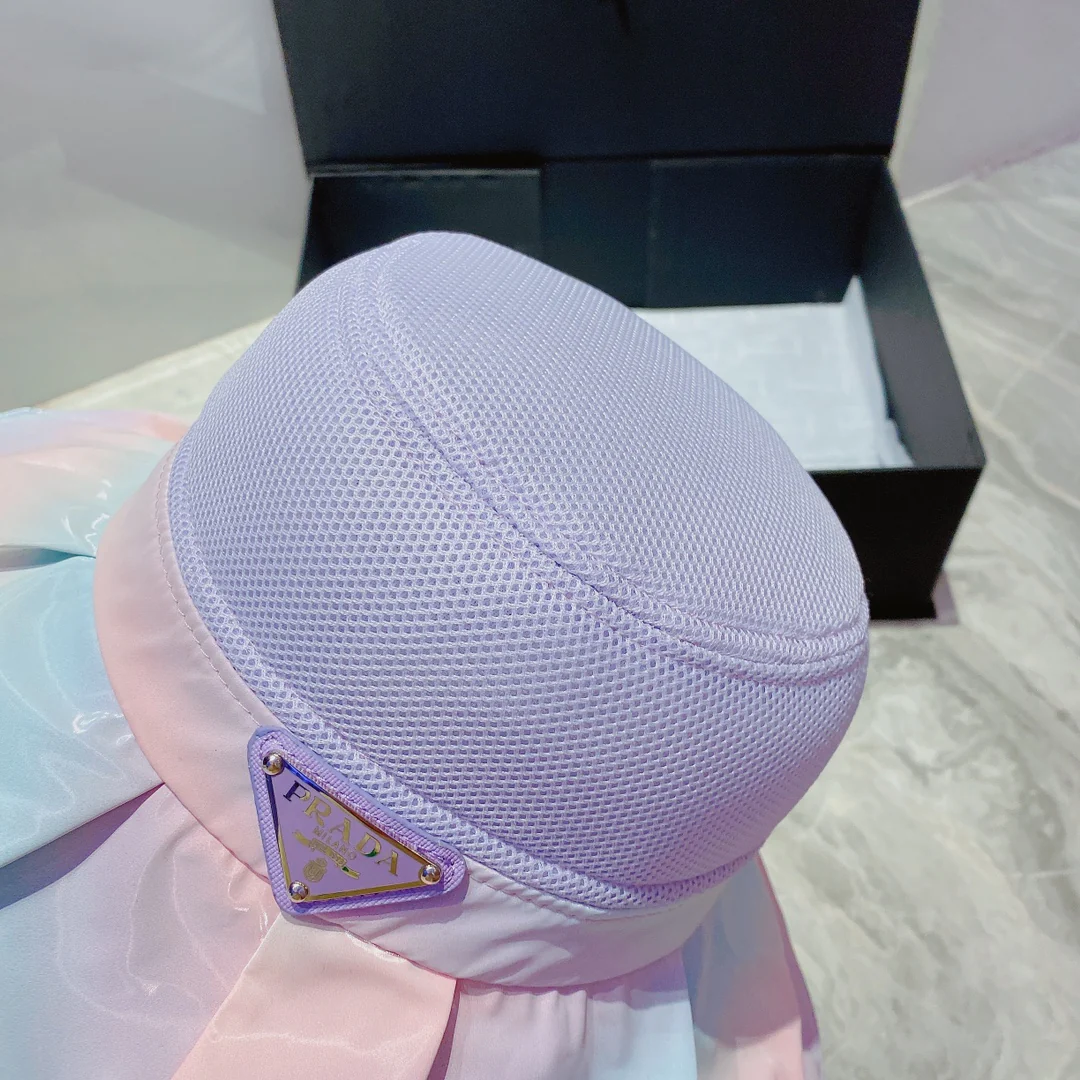 Кепка Prada Rainbow Shell Cap - подкладка с защитой от УФ-излучения