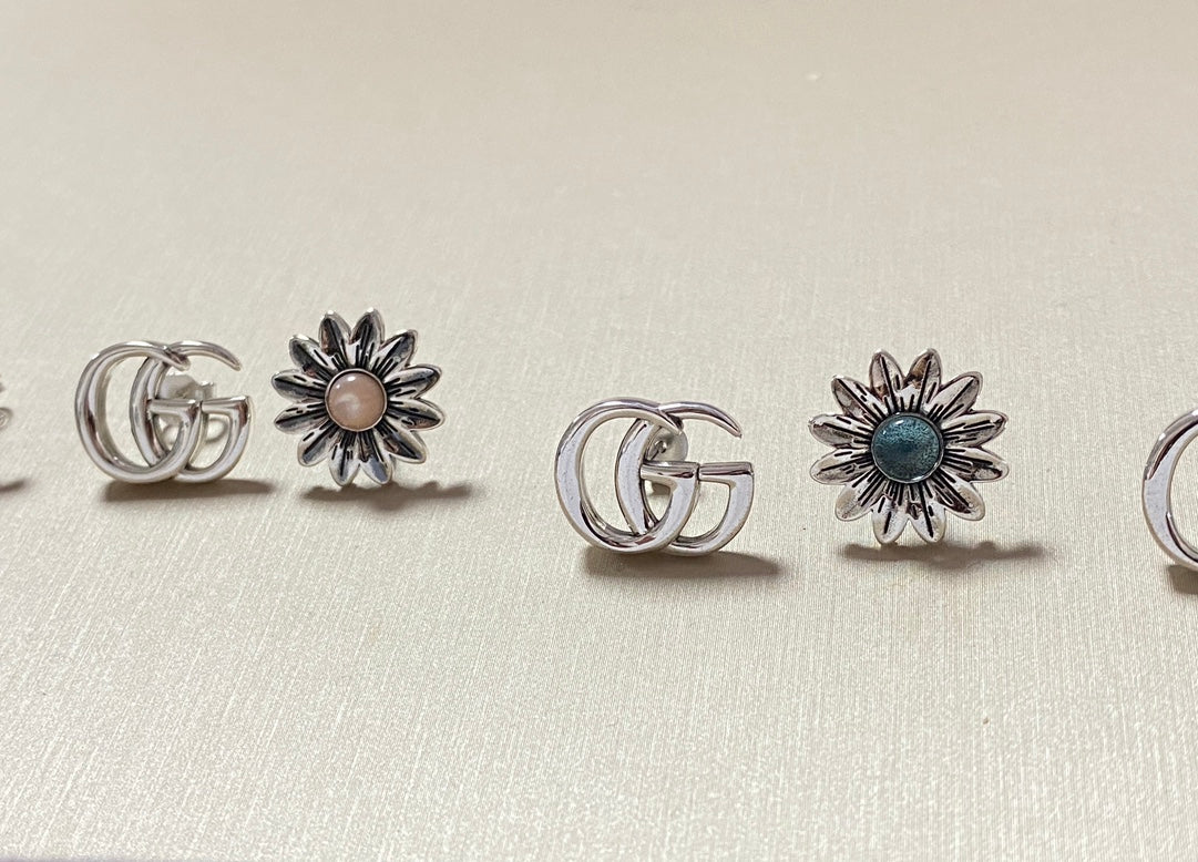 Серьги Gucci - Синие - 002