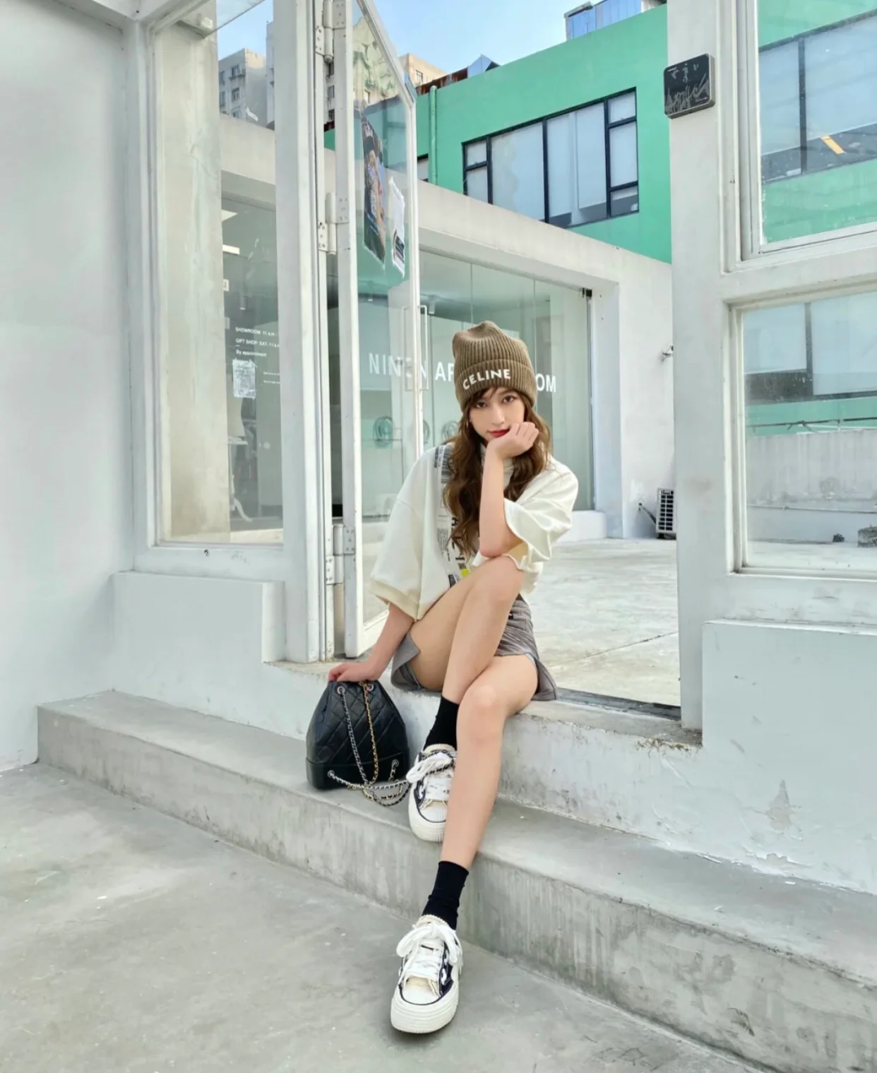 Вязаная шапка Celine