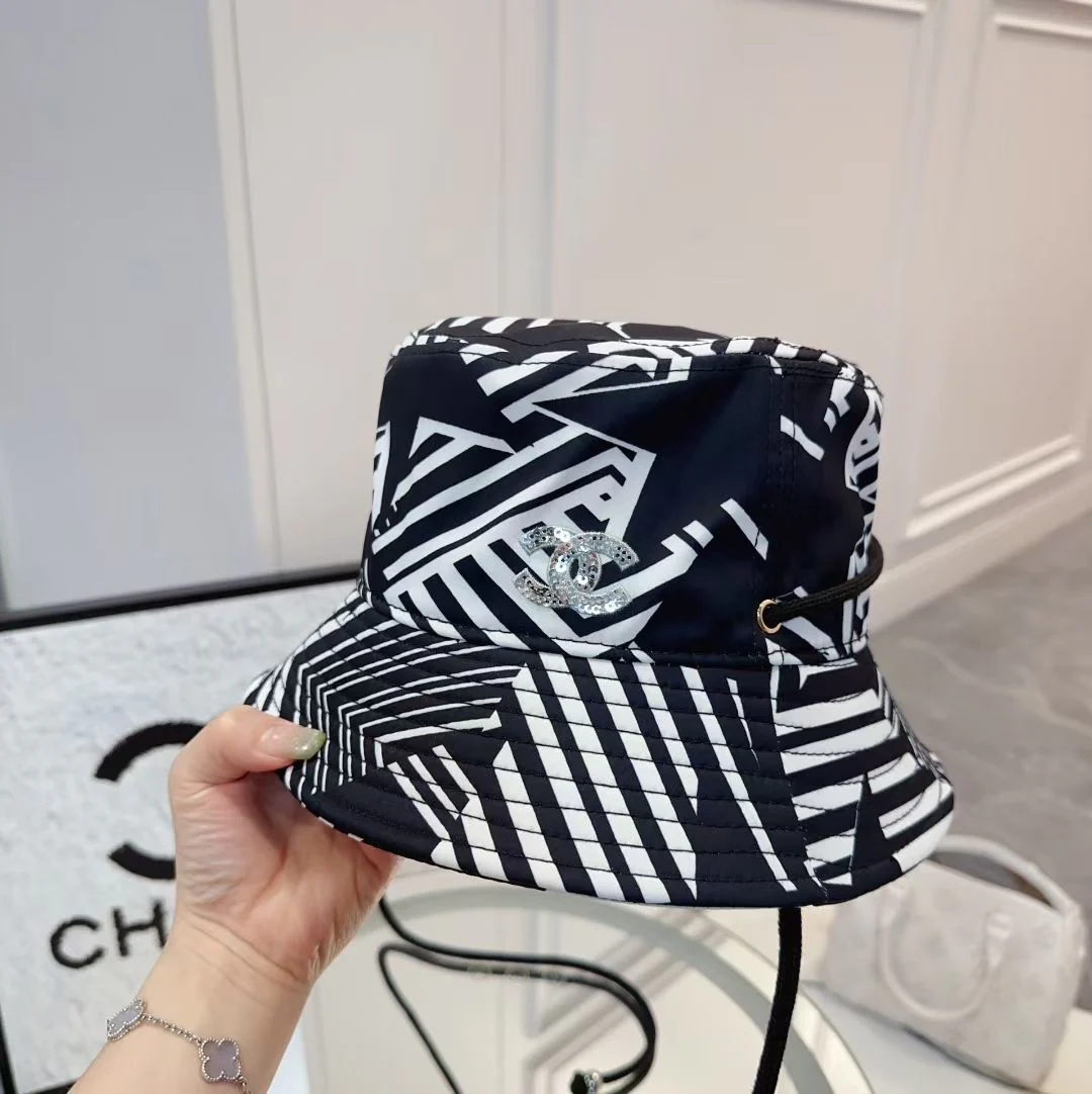 Рыбацкая шляпа Chanel — Новейшая коллекция, пользующаяся огромным спросом — Черная