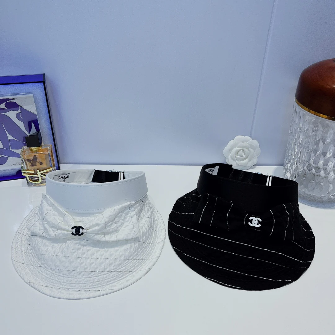 Солнцезащитная шляпа Chanel - Парик с открытым верхом - 4