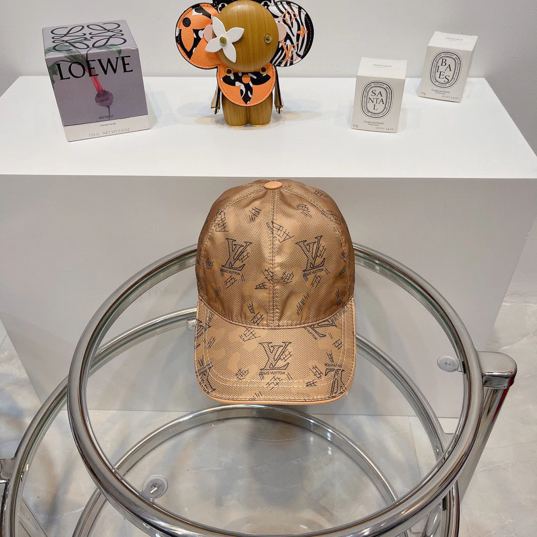 LV - Новая классическая бейсболка с монограммой, нанесенной методом шелкографии - Кофейно-коричневый