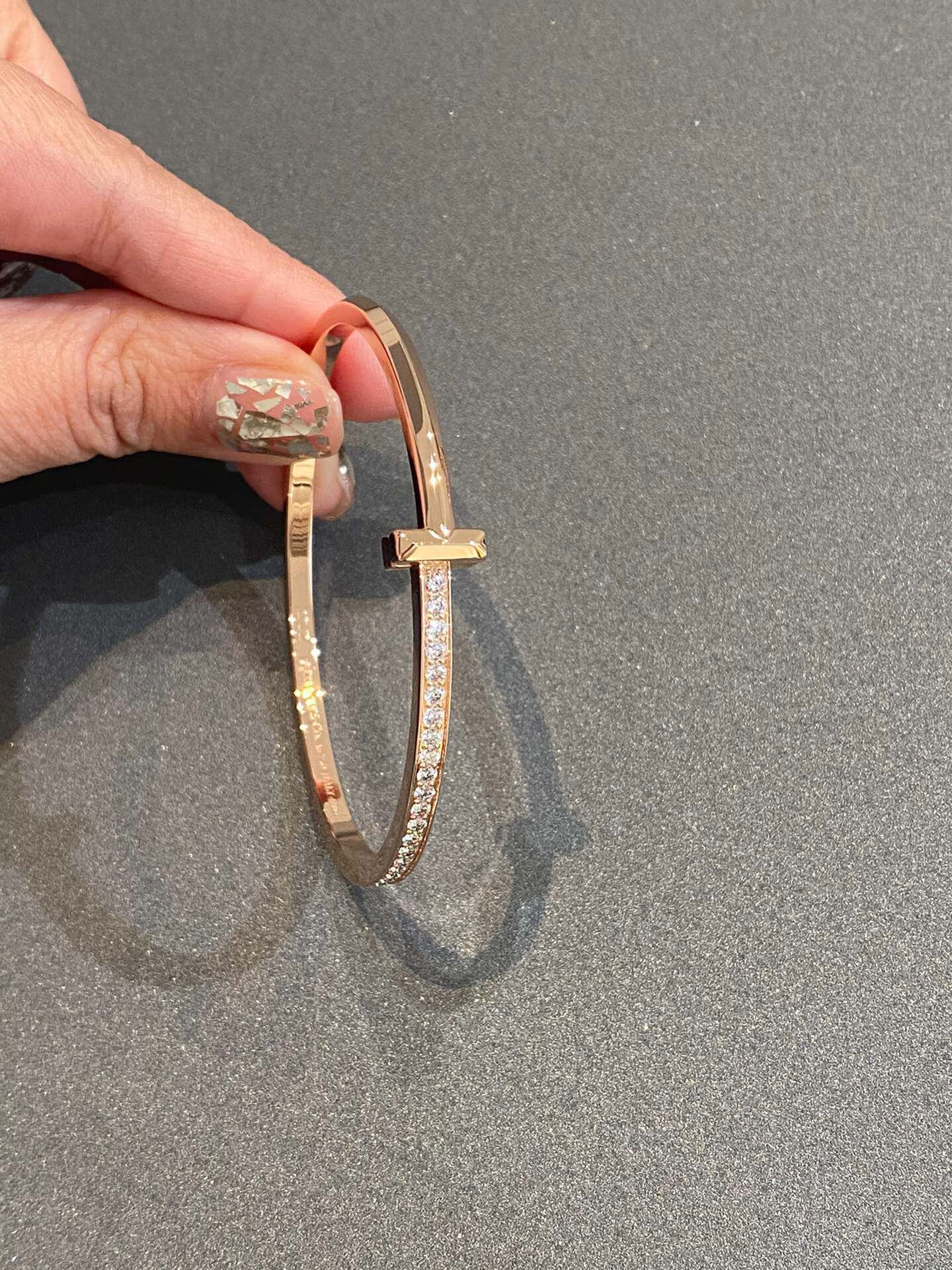 Браслет Tiffany 030T с бриллиантами, золото.