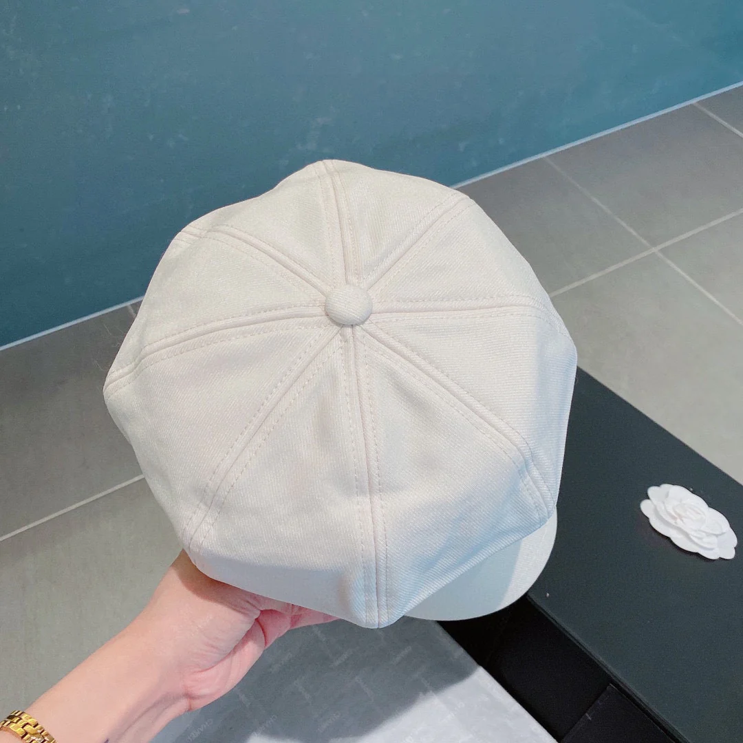 Miu Miu - восьмиугольная шляпа - белая