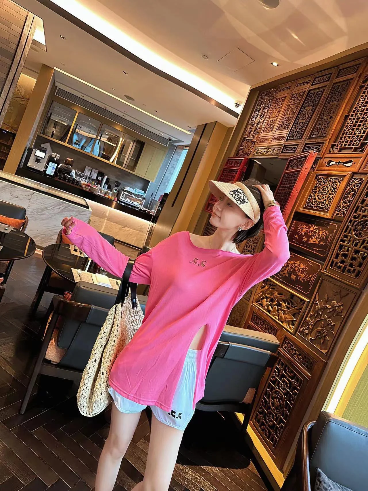 Летняя плетеная шляпа от солнца LOEWE