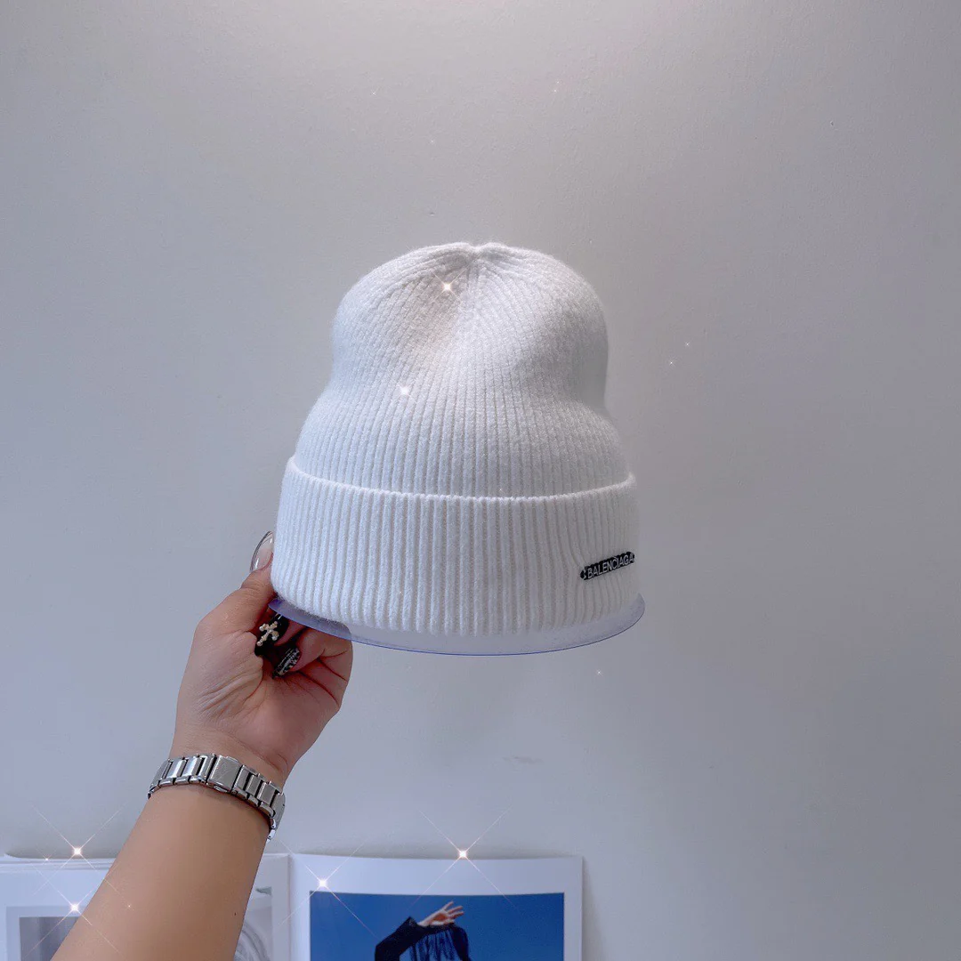 Balenciaga - Шерстяная шапка - Белая