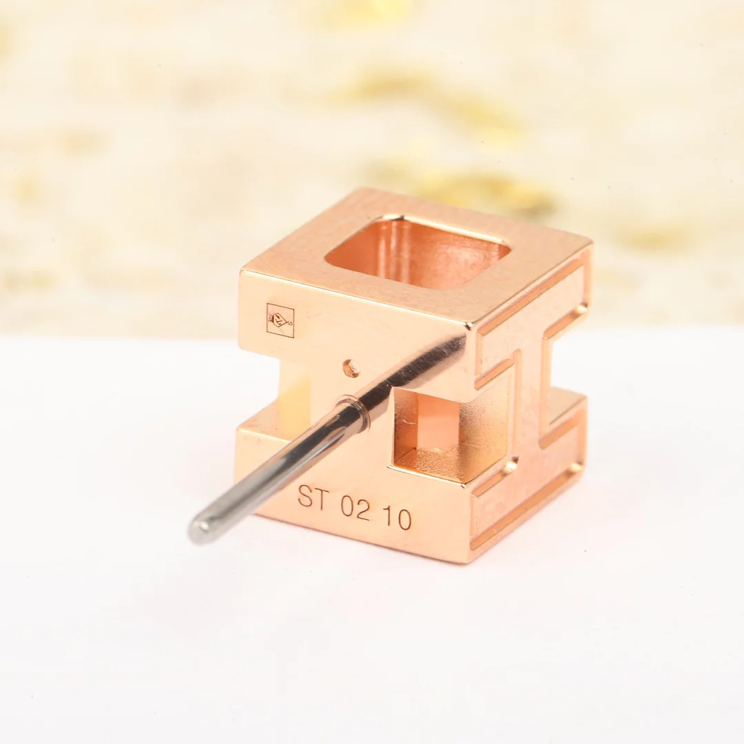 Серьги Hermes - Розовое золото - 001