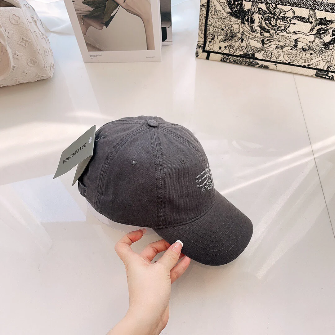 Хлопковая всесезонная бейсболка Balenciaga - серая