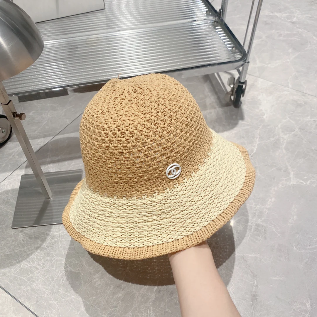 Рыбацкая соломенная шляпа Chanel