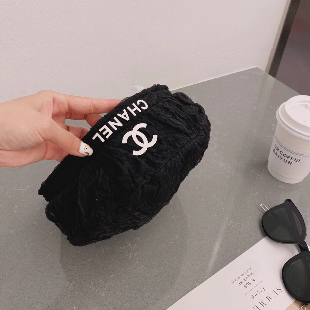 Chanel - Сетчатый берет - Черный