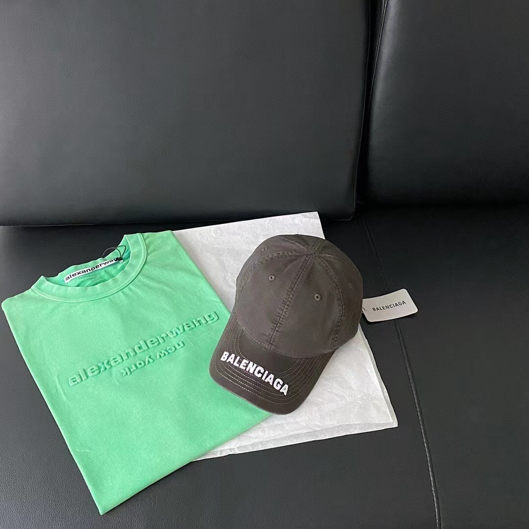 Бейсболка Balenciaga с вышивкой - Железно-серый