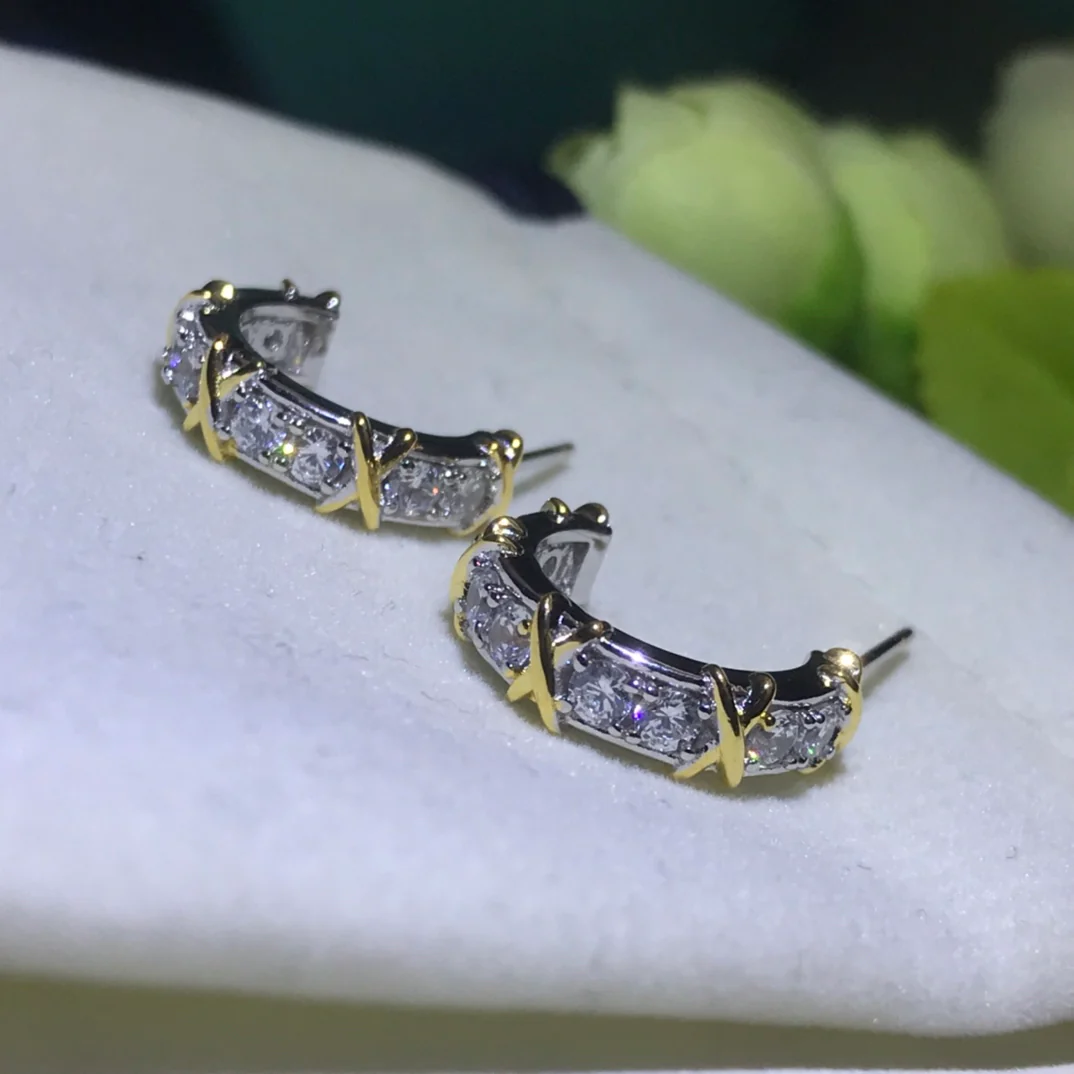 Серьги Tiffany - Пусеты - 4 шт.