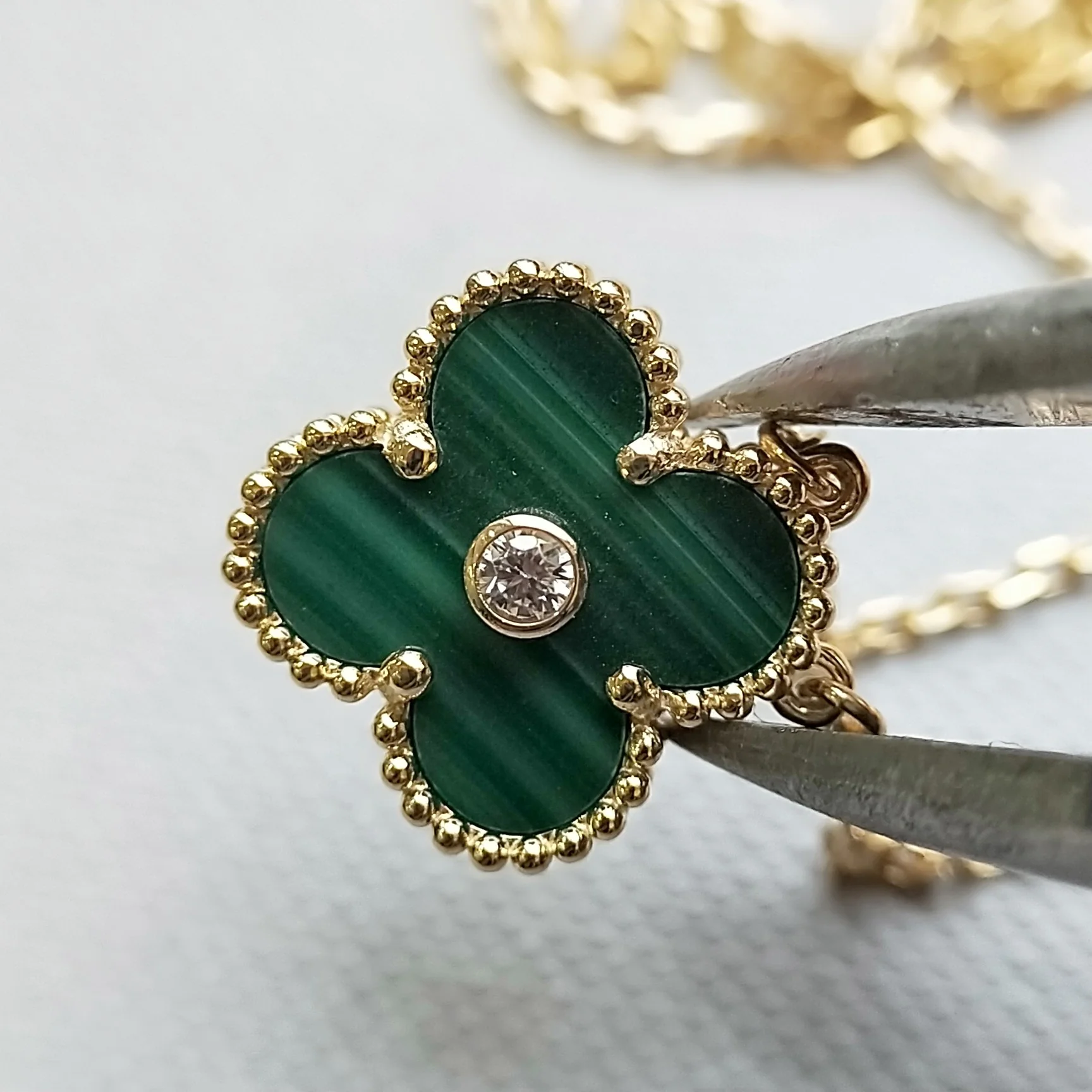 Малахитовое колье VCA