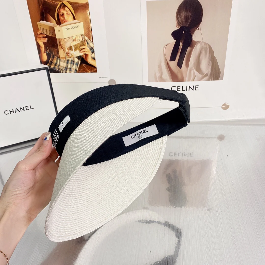 Новинка Chanel 2022 года - Солнцезащитная шляпа - Парик с открытым носком