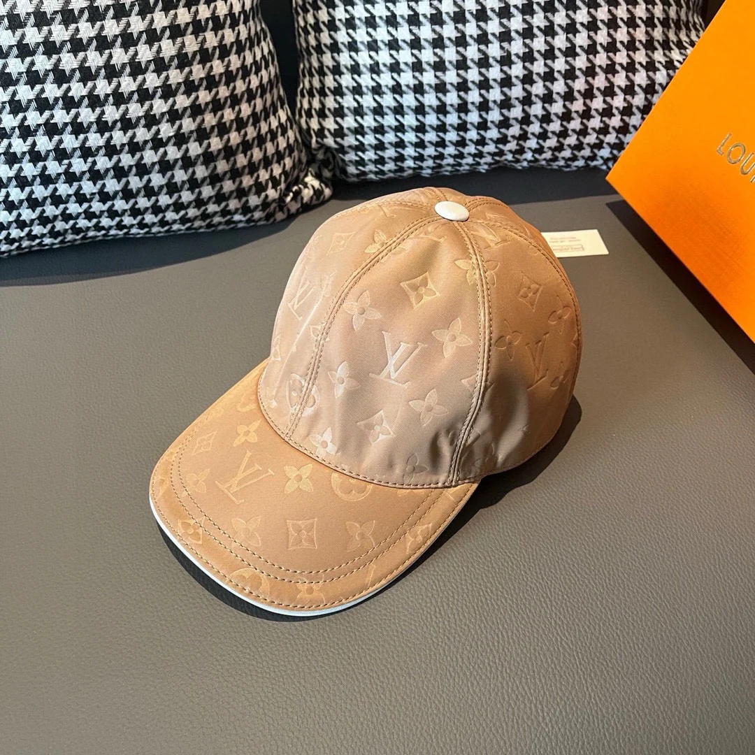 LV - Новая - Кепка-балаклава Monogram Oxford Cloth Flat Cap - Цвет хаки