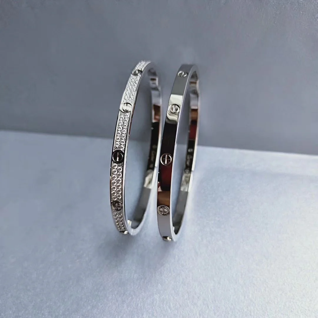 Браслет Cartier Love - Тонкий дизайн - Без бриллиантов - Узор 