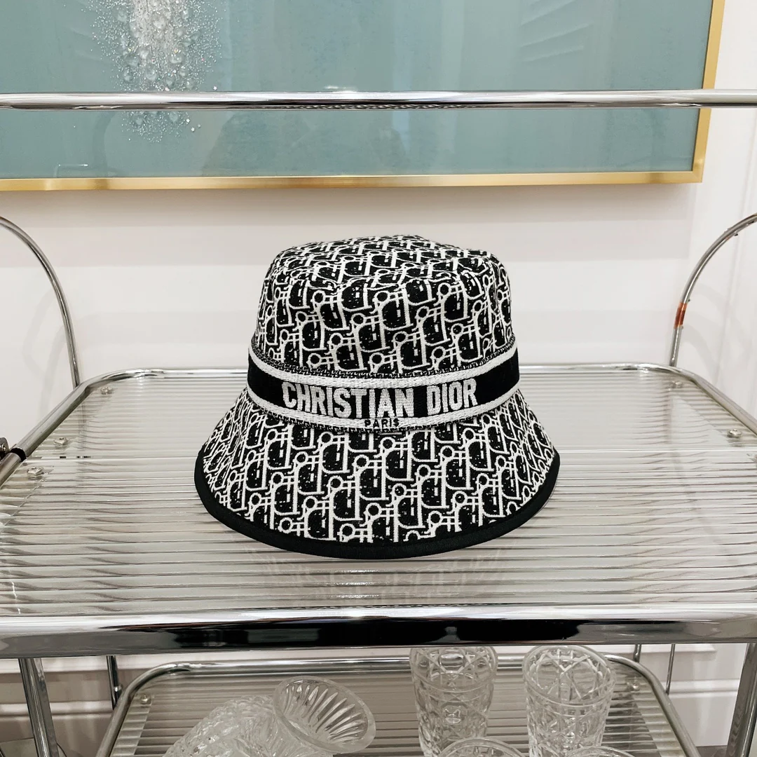 Панама с монограммой Dior - черная