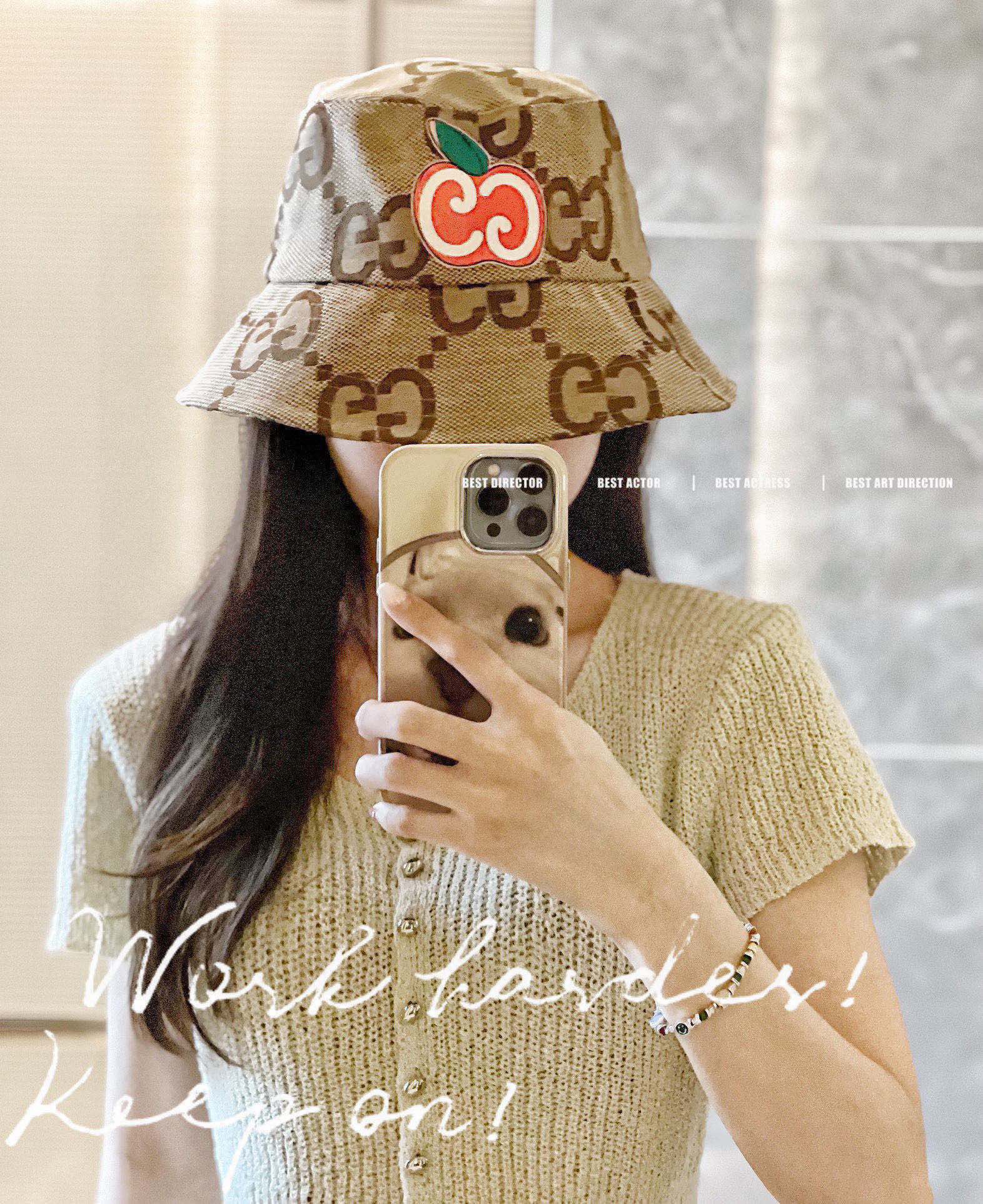 Панама Gucci с новым логотипом (2023 год)