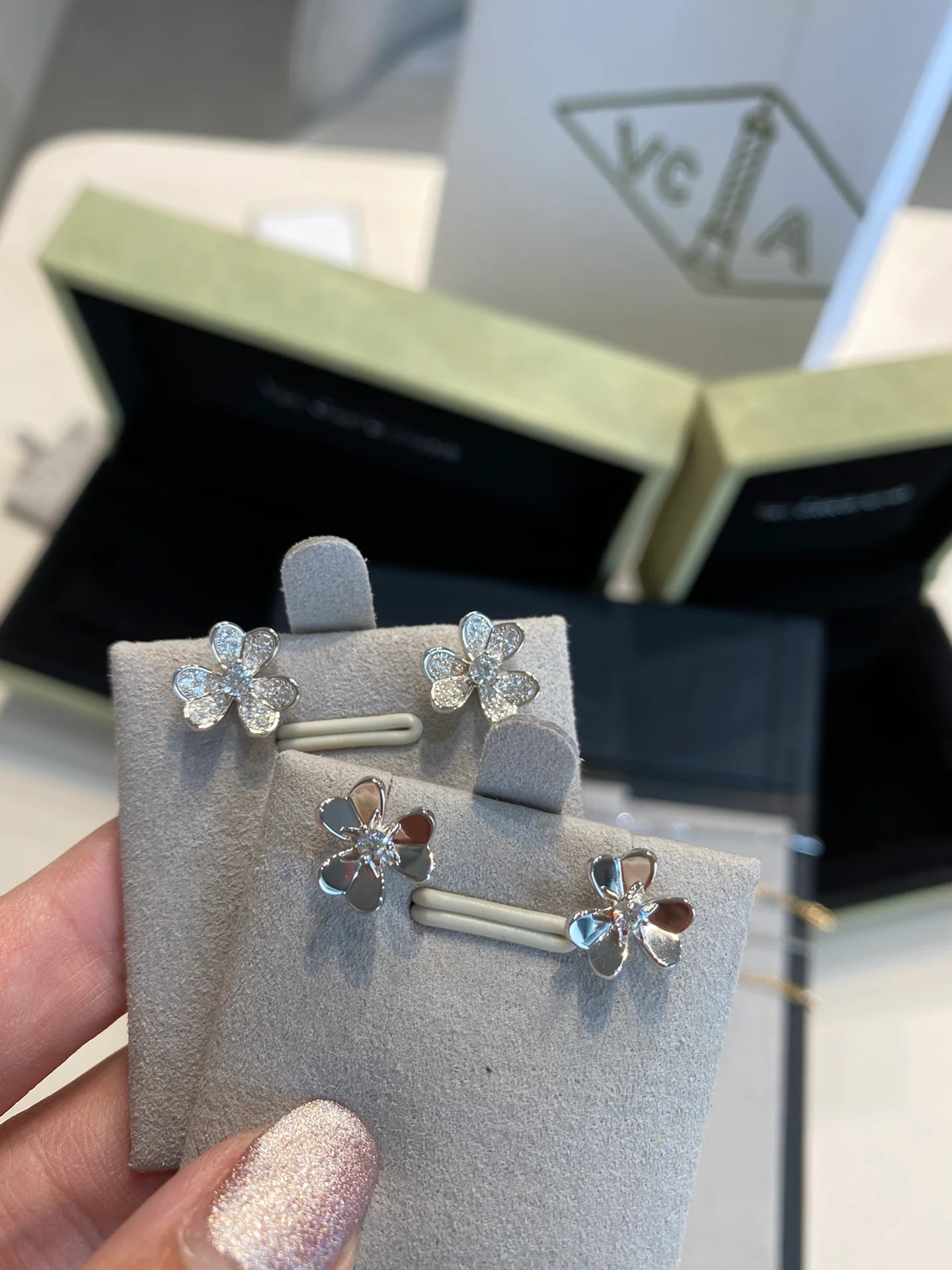 VCA - Клевер - Браслет - Колье - Серьги - 1