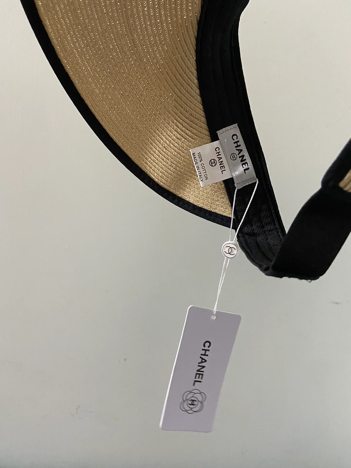 Пляжная шляпа Chanel с плетеным бантом - идеально подходит для пляжа - 2 шт.