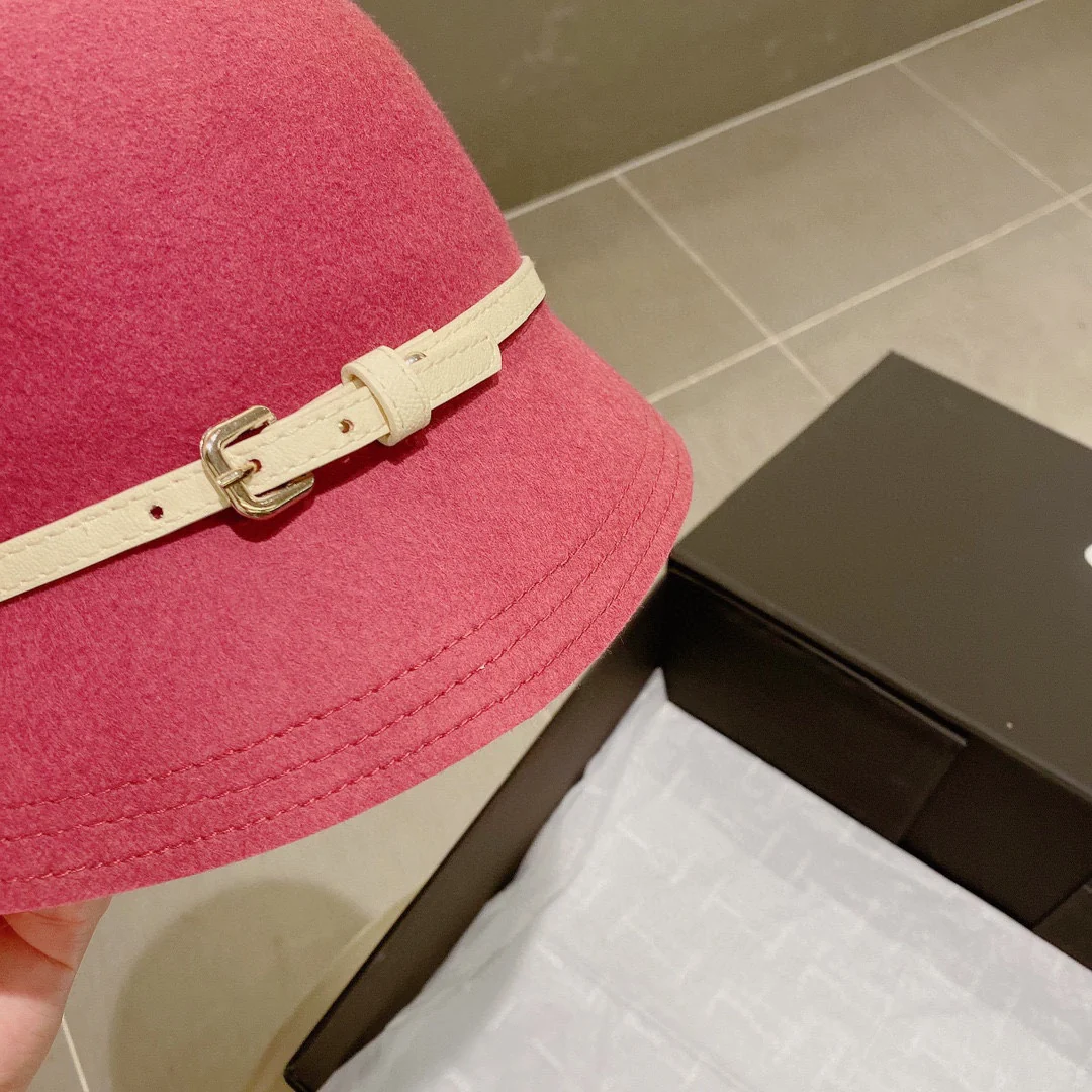 Шерстяная шляпа Hermes - розовая