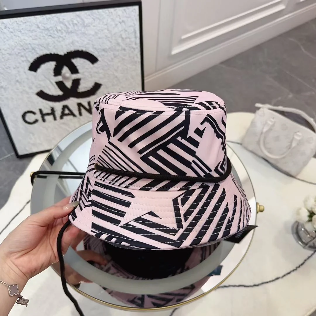 Chanel - Рыбацкая шляпа - Новейшая коллекция, пользующаяся огромным спросом - Розовая
