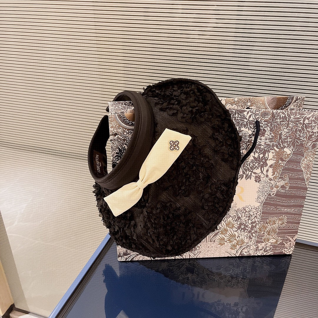 Новая летняя солнцезащитная шляпа LV с бантом - 2 цвета