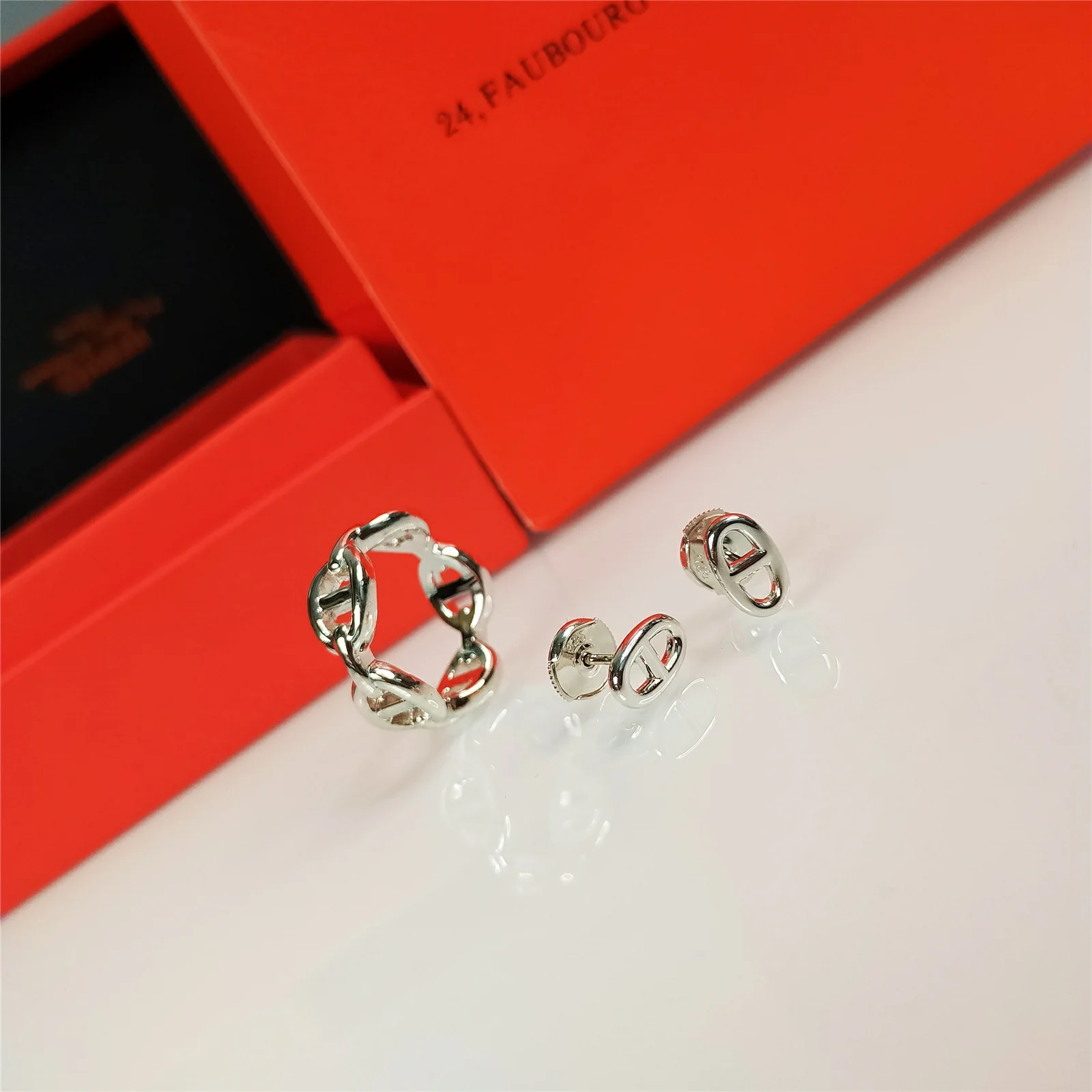 Гермес - Свиной нос - Кольцо - Серьги