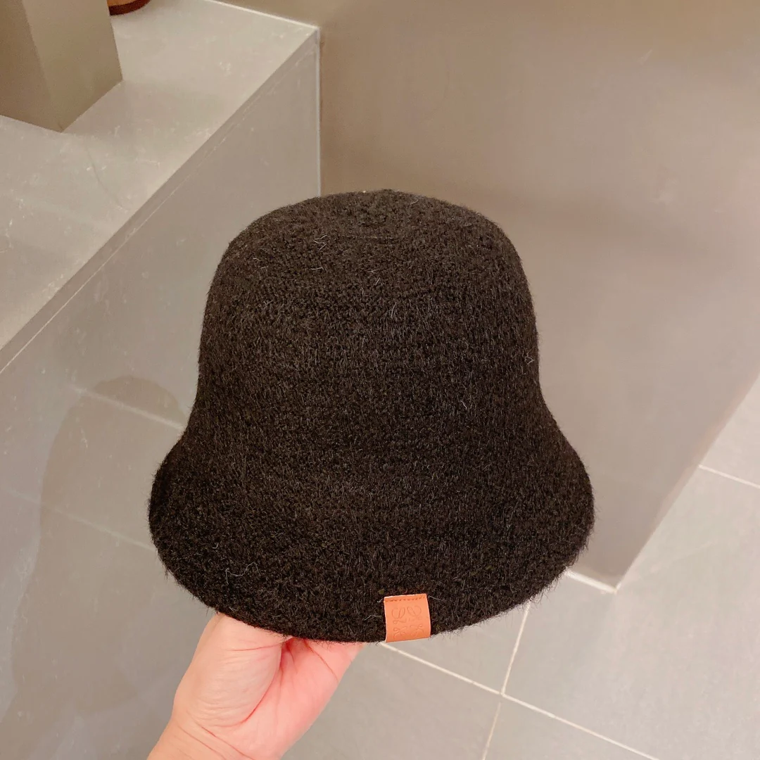 Lolway - Вязаная рыбацкая шапка - Черная