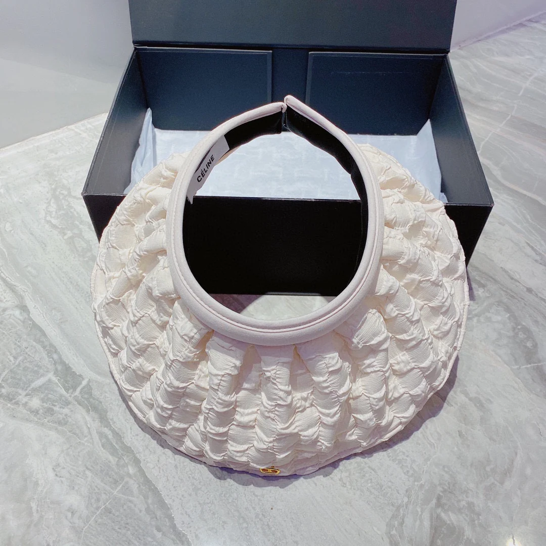 Celine - Шляпа-панама с открытым верхом и повязкой на голову