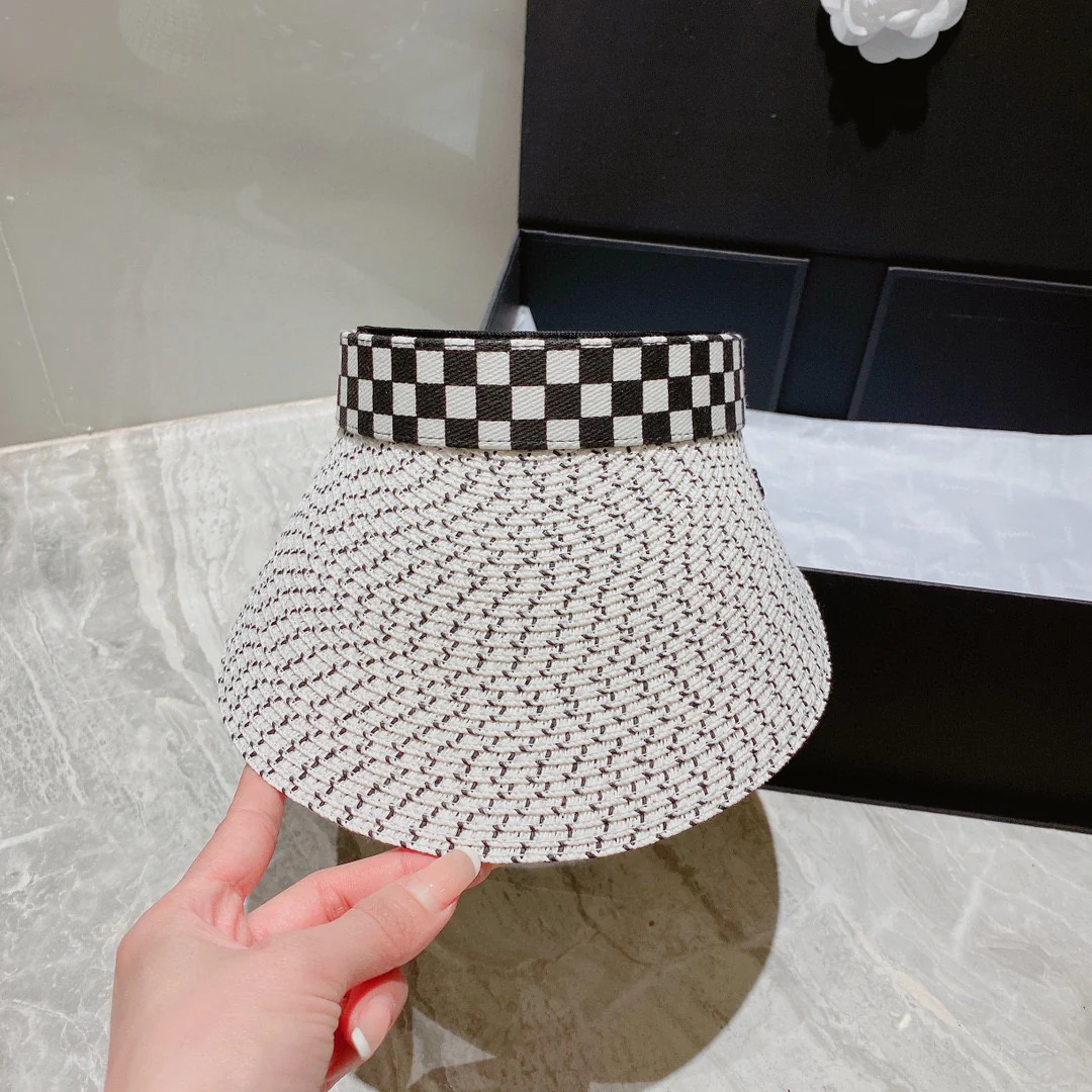 Солнцезащитная шляпа Chanel - Открытый жилет - Белый