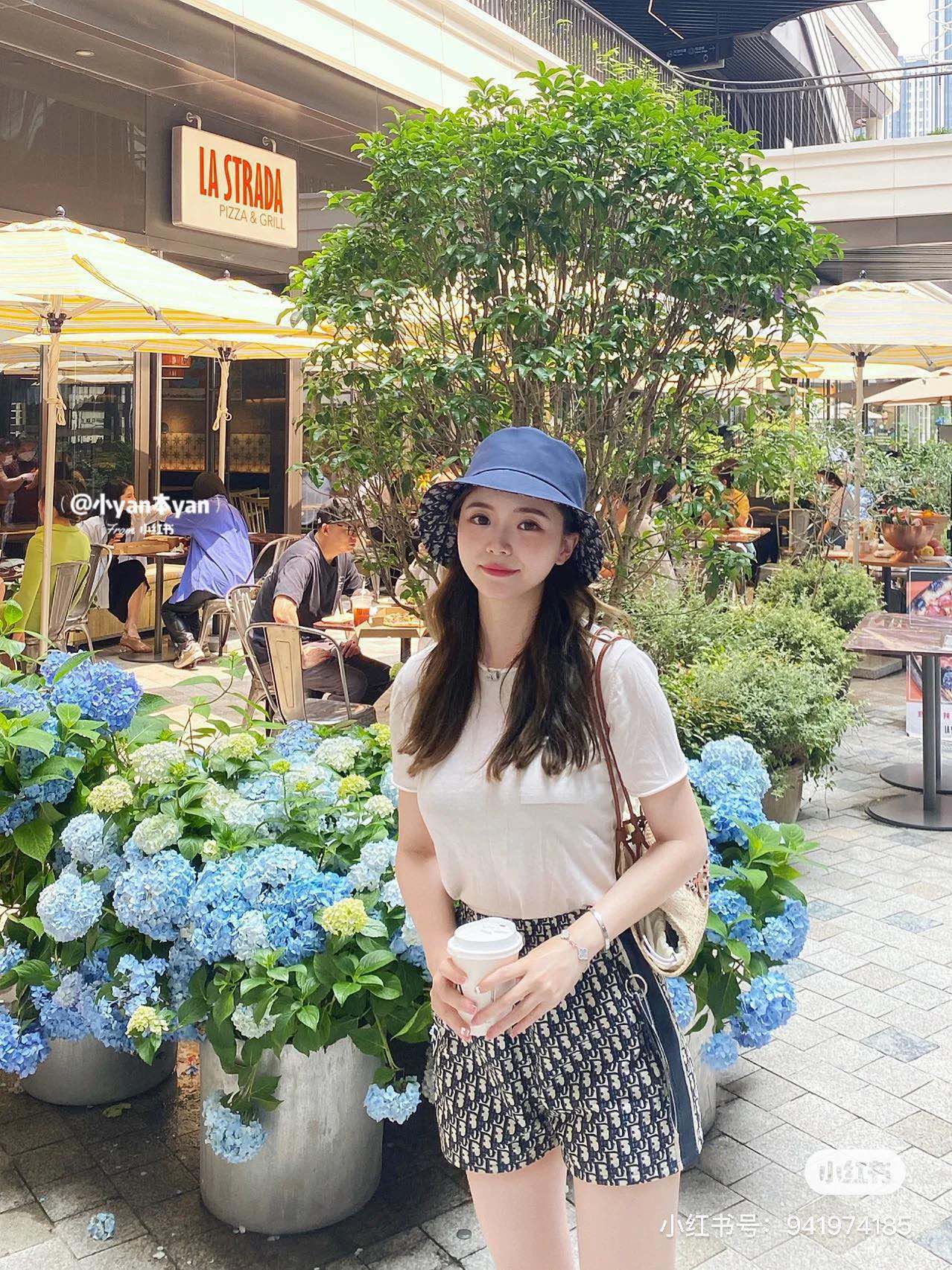 Классическая двусторонняя рыбацкая шляпа Dior с вышивкой - синяя