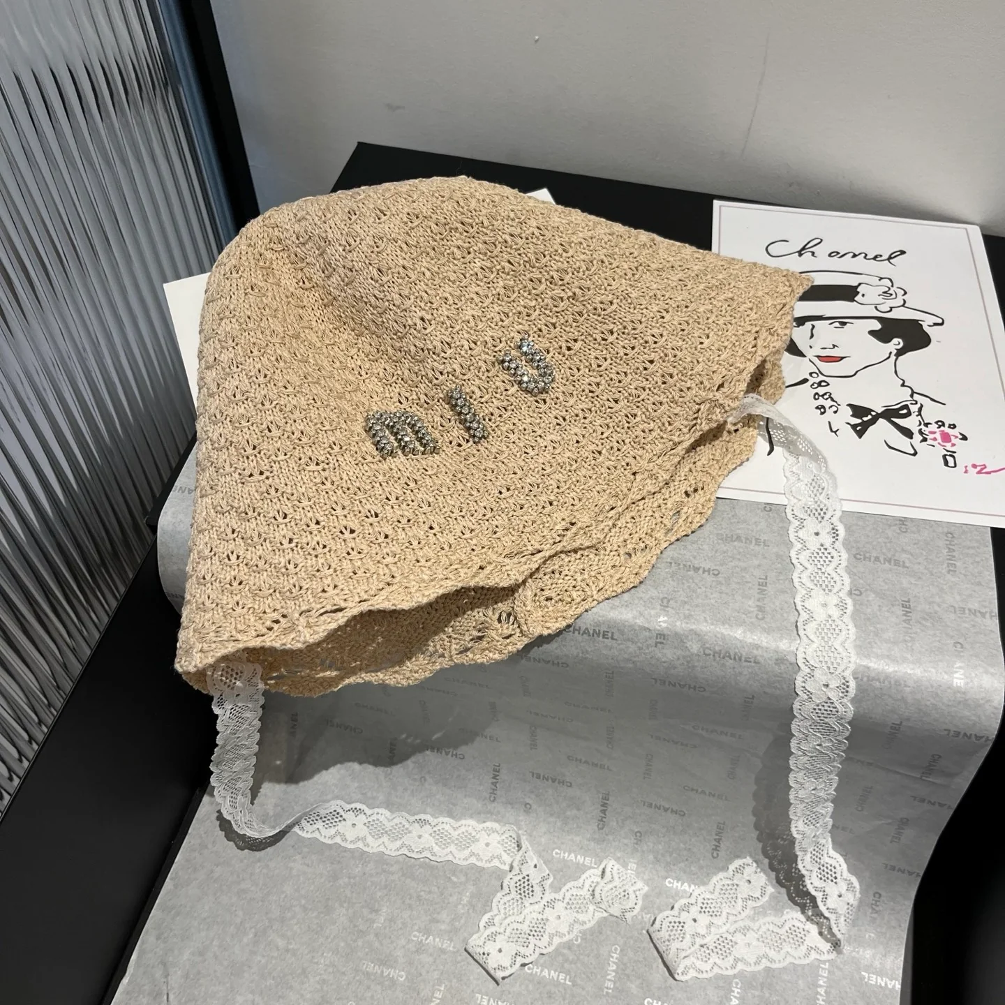 Miu Miu - Мини-панама на шнуровке