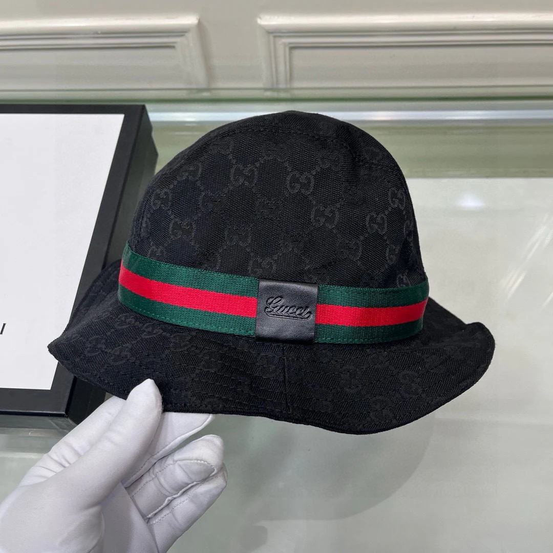 Панама Gucci Classic Webbing Bucket Hat - conk3