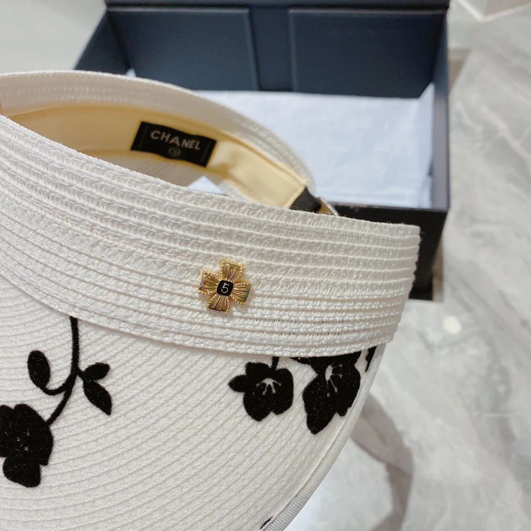 Солнцезащитная шляпа Chanel - Парик с открытым верхом - 1