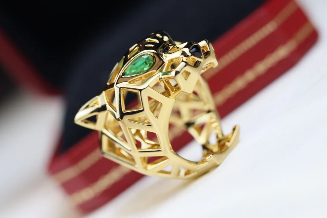 Кольцо Cartier ?Пантера? — унисекс — золото