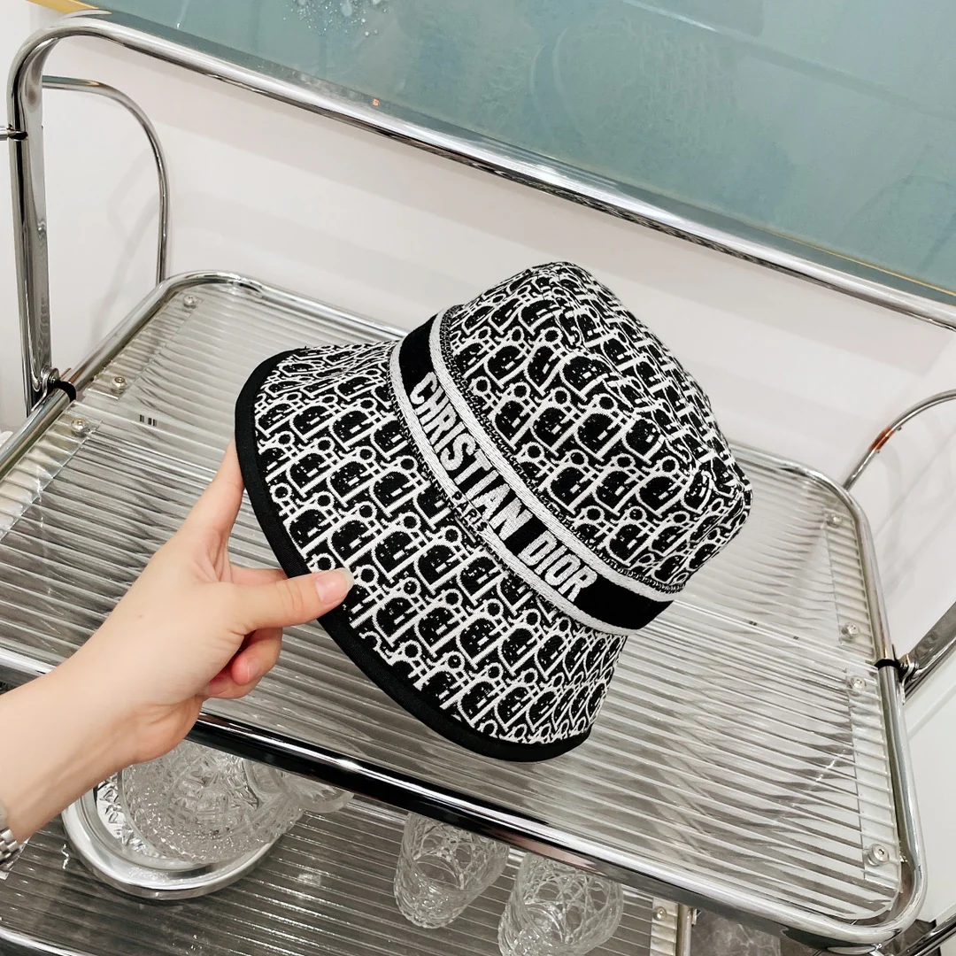 Панама с монограммой Dior - черная
