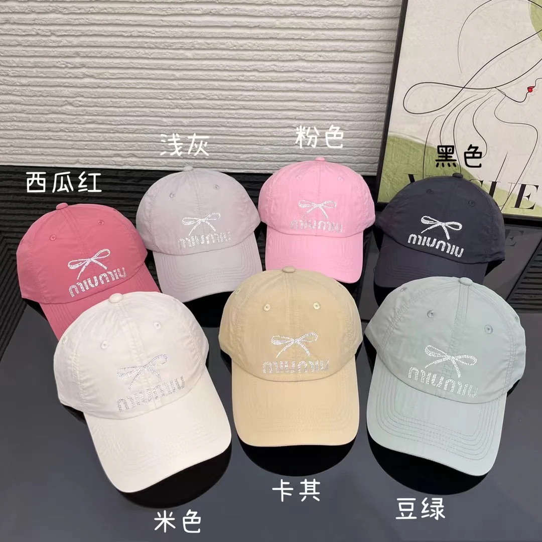 Новая бейсболка Miu Miu из чистого хлопка весна/лето.