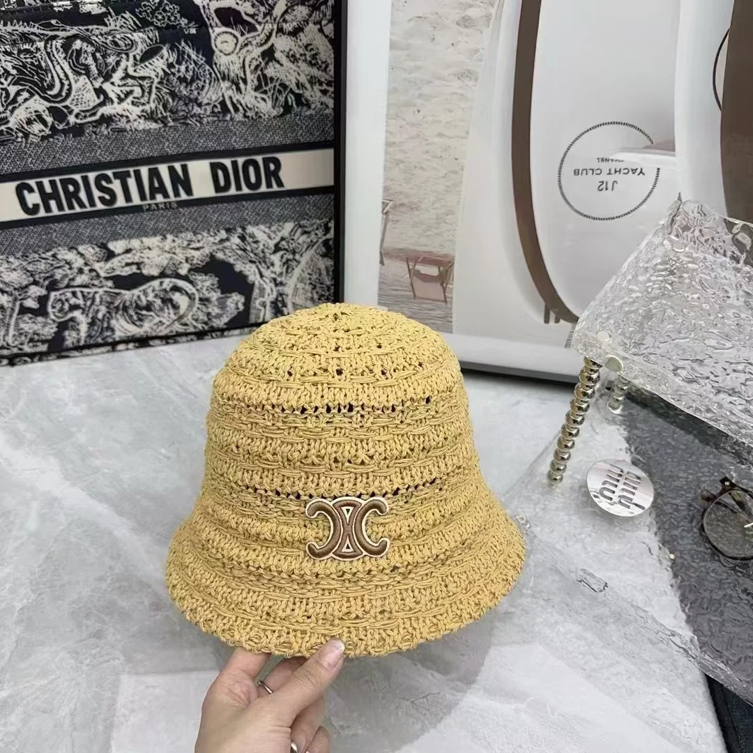 Вязаная шляпа от солнца Celine - 3 шт.