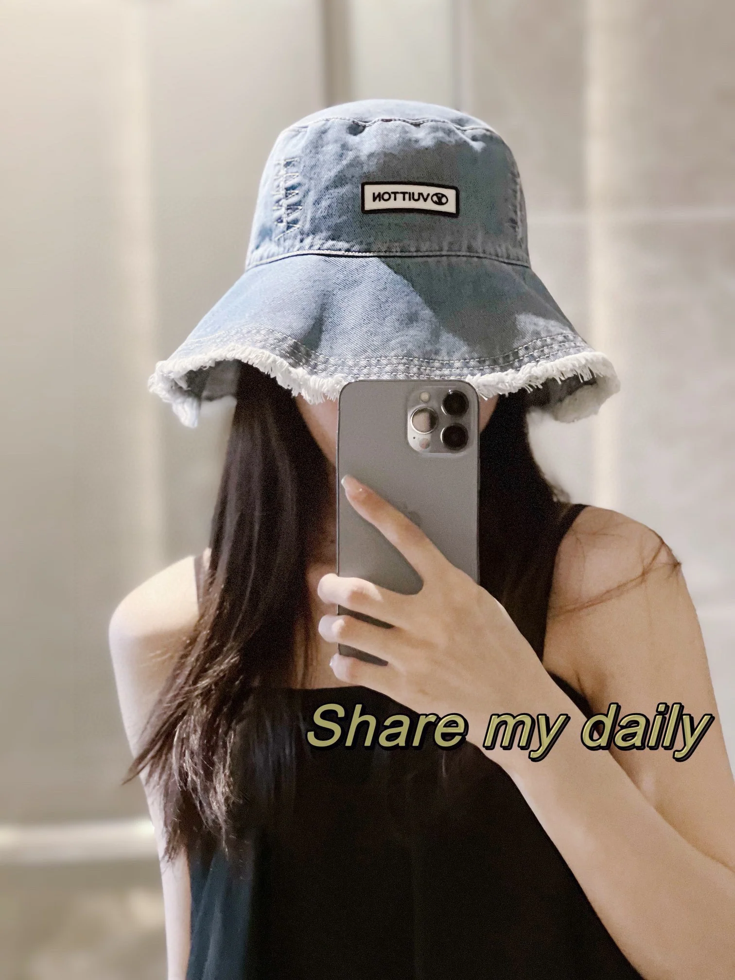 Новая джинсовая ретро-шляпа рыбака с кисточками LV 2023