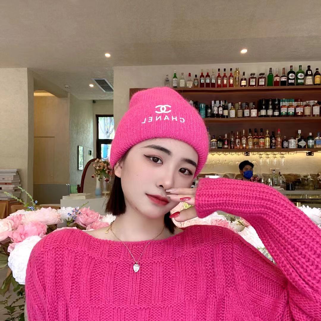 Chanel - Разноцветная вязаная шапка-бини - 3