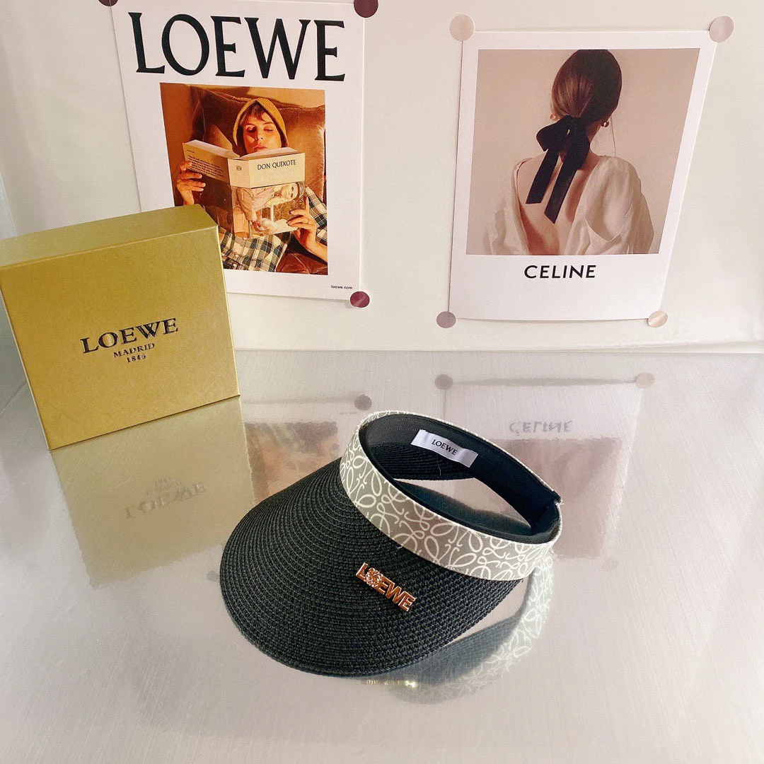 Lolwei - Соломенная шляпа-повязка на голову с монограммой, выполненная в стиле пэчворк, из плетеной соломы - 4 цвета