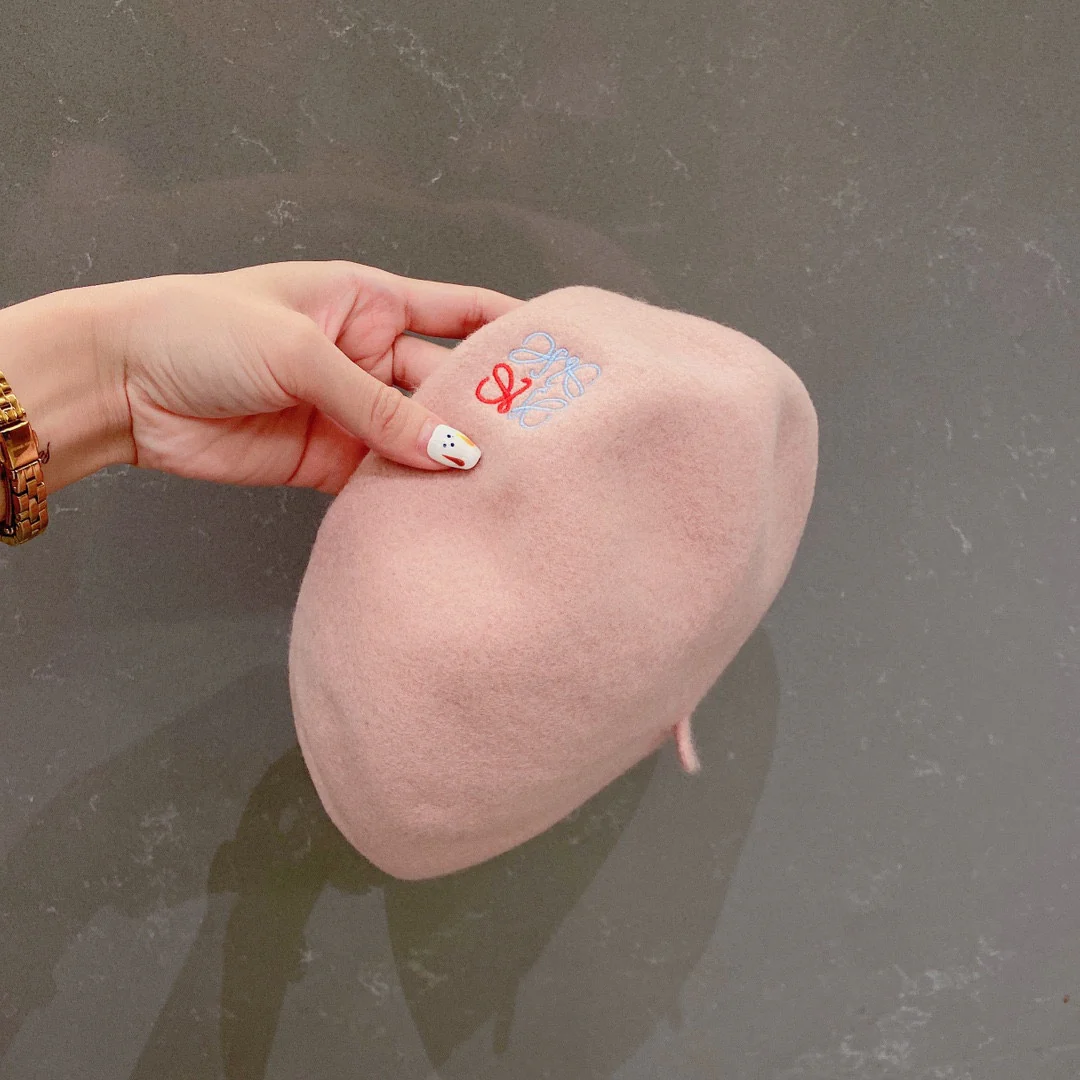 Лолвей - Шерстяной берет - Розовый