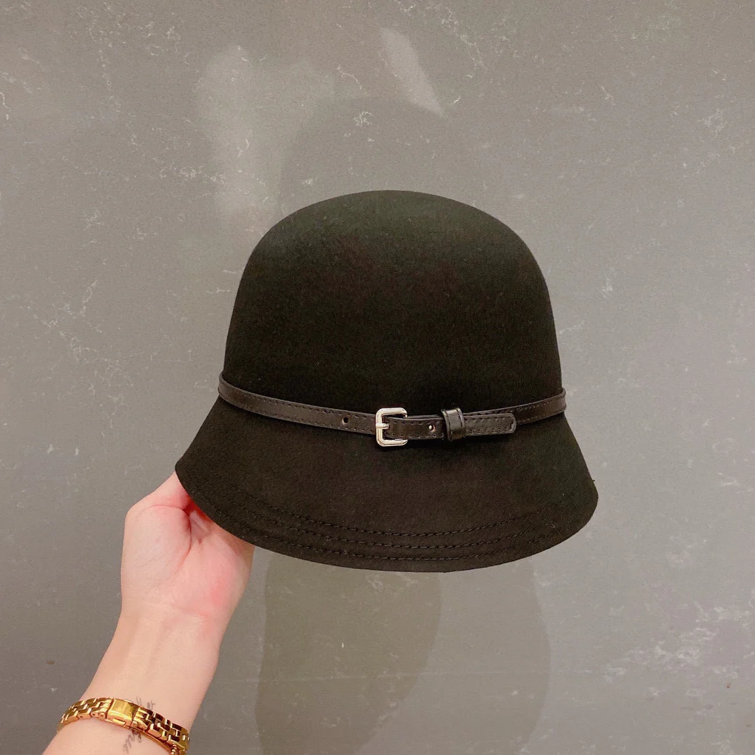 Шерстяная шляпа Hermes - черная - 2